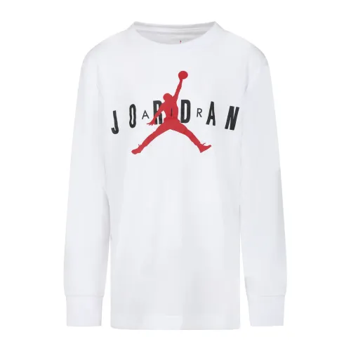 Jordan , 95D131 001 Long Sleeves T-Shirts ,White male, Sizes: