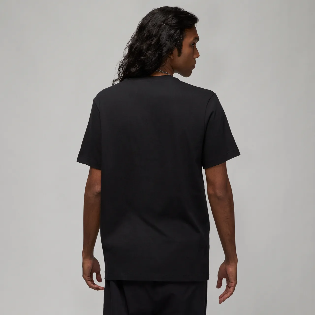 Jordan Air Men's Stretch T-Shirt - Black - Cotton