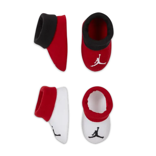 Jordan Baby Booties (2 Pairs) - Red - Polyester