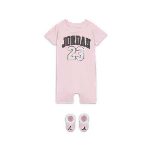 Jordan Baby Romper and Booties Set - Pink - Cotton