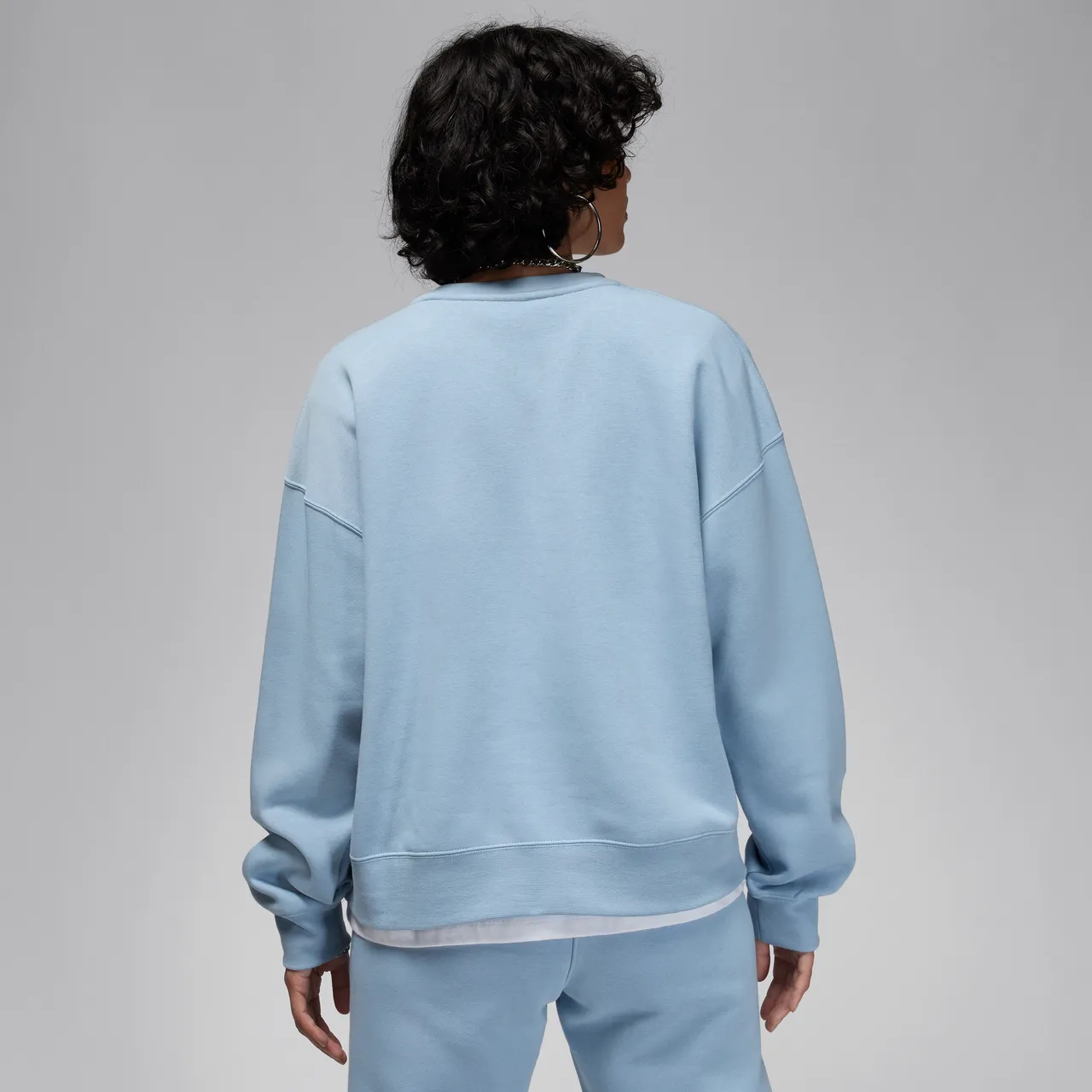 Jordan Brooklyn Fleece Women's Crew-Neck Sweatshirt - Blue - Polyester