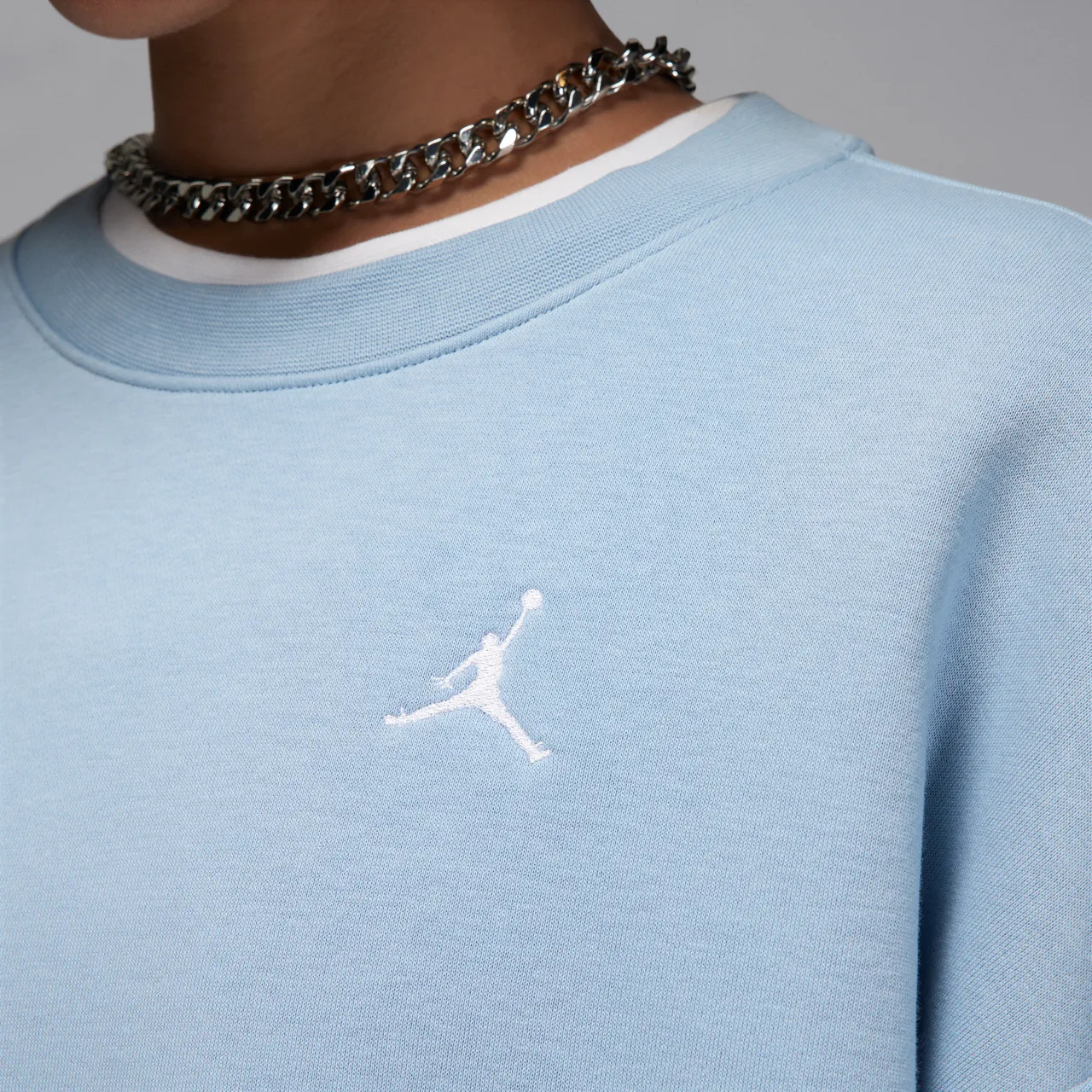 Jordan Brooklyn Fleece Women's Crew-Neck Sweatshirt - Blue - Polyester