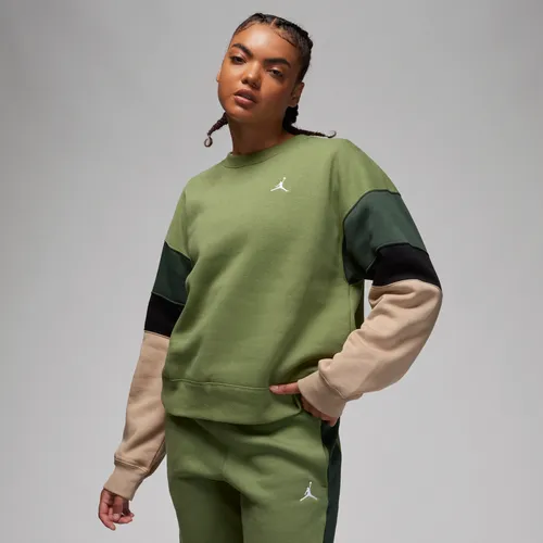 Jordan Brooklyn Fleece Women's Crew-Neck Sweatshirt - Green - Polyester
