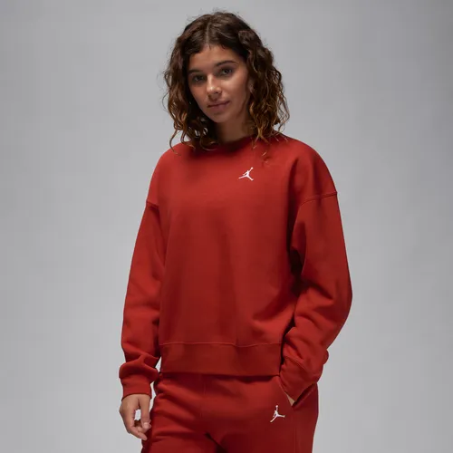 Jordan Brooklyn Fleece Women's Crew-Neck Sweatshirt - Red - Polyester