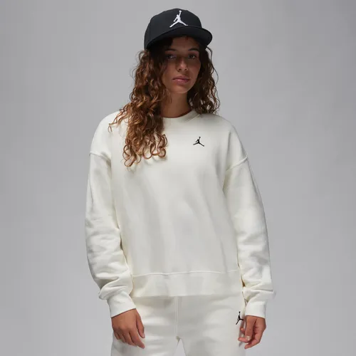 Jordan Brooklyn Fleece Women's Crew-Neck Sweatshirt - White - Polyester