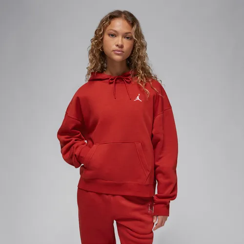 Jordan Brooklyn Fleece Women's Hoodie - Red - Cotton