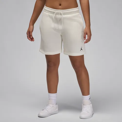 Jordan Brooklyn Fleece Women's Shorts - White - Cotton