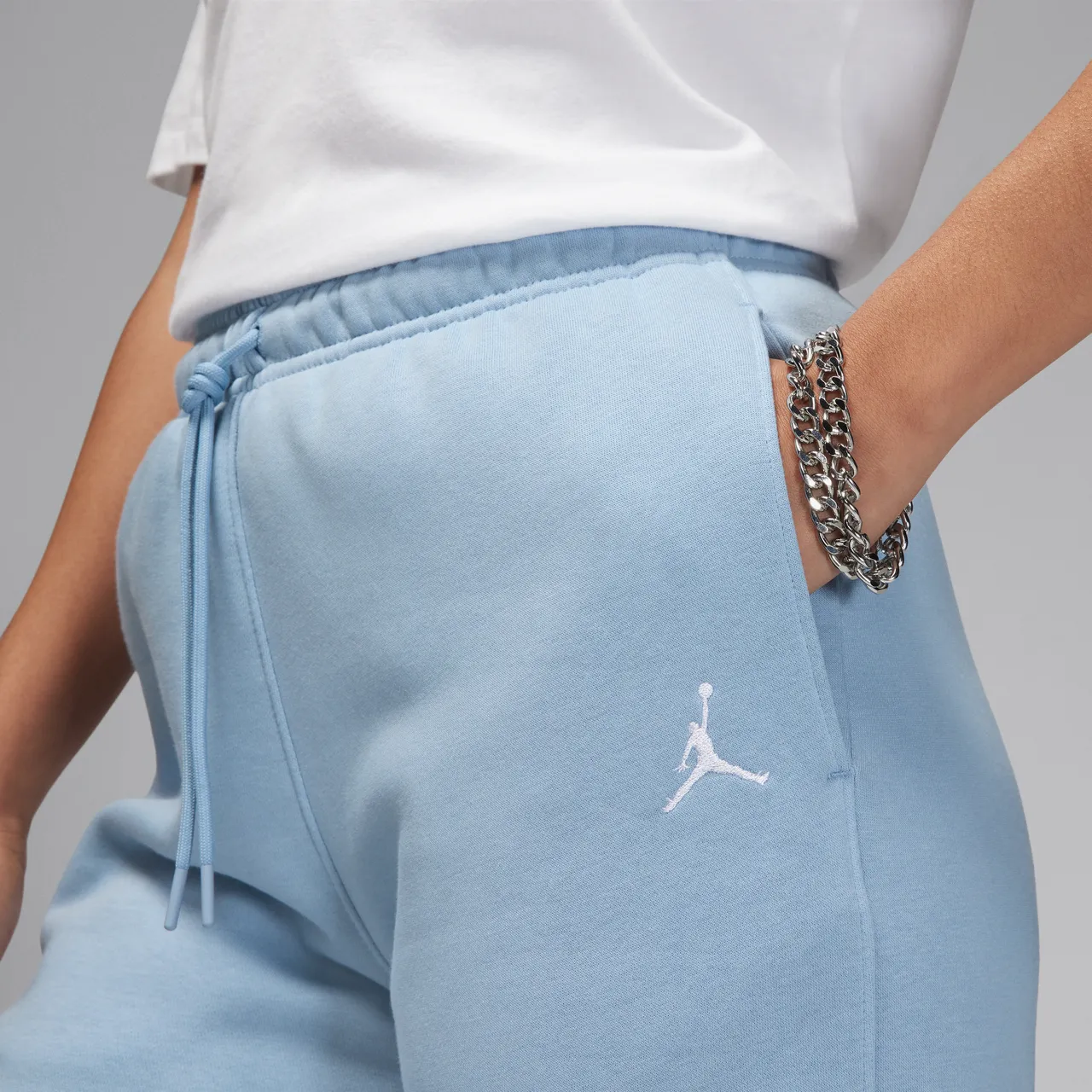 Jordan Brooklyn Fleece Women's Trousers - Blue - Cotton