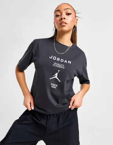 Jordan Centre Logo T-Shirt - Black - Womens