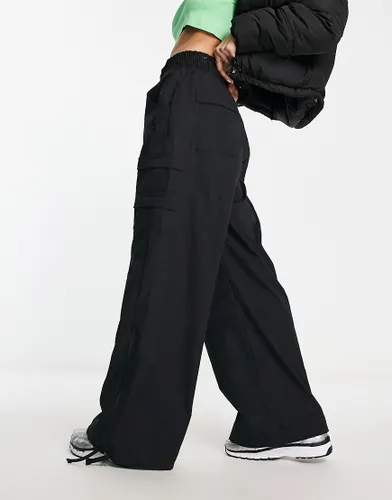 Jordan chicago multi pocket cargo trousers in black