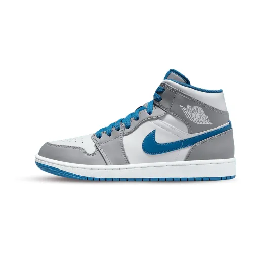 Jordan , Classic Mid Blue Sneakers ,Blue male, Sizes: