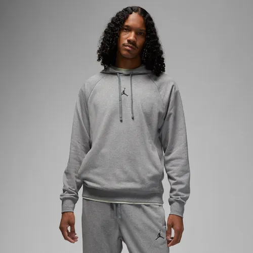 Jordan Dri-FIT Sport Crossover Men's Fleece Hoodie - Grey - Cotton