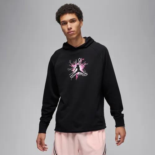 Jordan Dri-FIT Sport Men's Graphic Fleece Pullover Hoodie - Black - Cotton