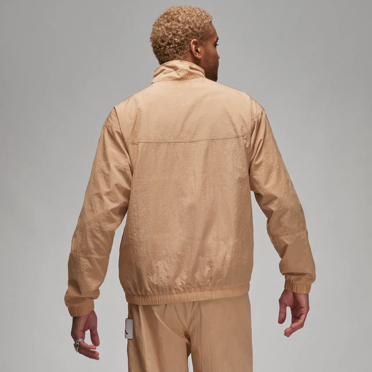 Jordan Essentials Men's Warm-Up Jacket - Brown - Polyester