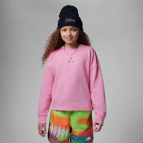 Jordan Essentials Older Kids' (Girls') Sweatshirt - Pink - Polyester