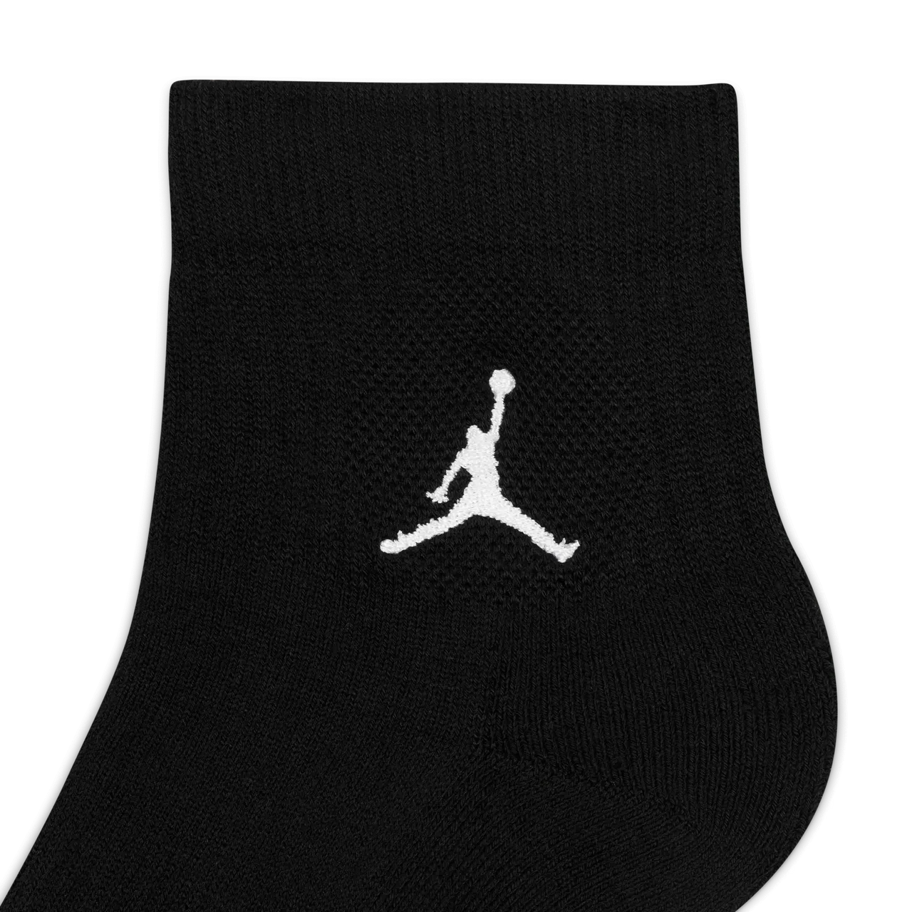 Jordan Everyday Ankle Socks (3 Pairs) - Black - Polyester