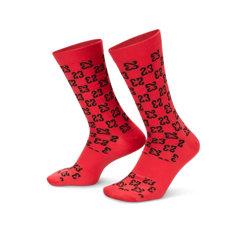 Jordan Everyday Essentials Crew Socks - Red - Polyester