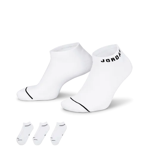 Jordan Everyday No-Show Socks (3 Pairs) - White - Polyester