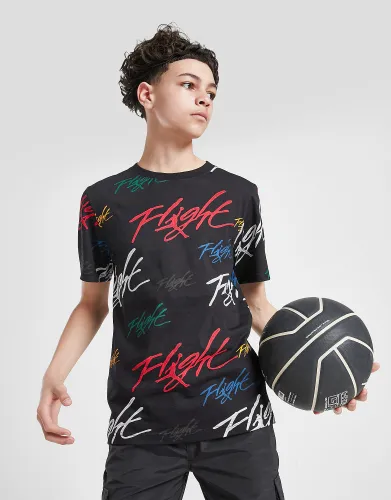 Jordan Flight All Over Print T-Shirt Junior - Black