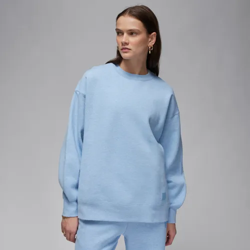 Jordan Flight Fleece Women's Crew-neck Sweatshirt - Blue - Polyester