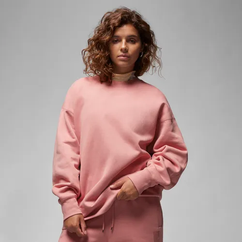 Jordan Flight Fleece Women's Crew-neck Sweatshirt - Pink - Polyester