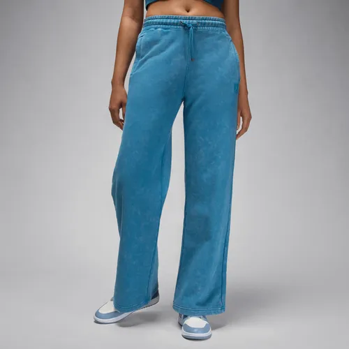 Jordan Flight Fleece Women's Open-Hem Trousers - Blue - Polyester