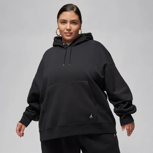 Jordan Flight Fleece Women's Pullover Hoodie - Black - Polyester