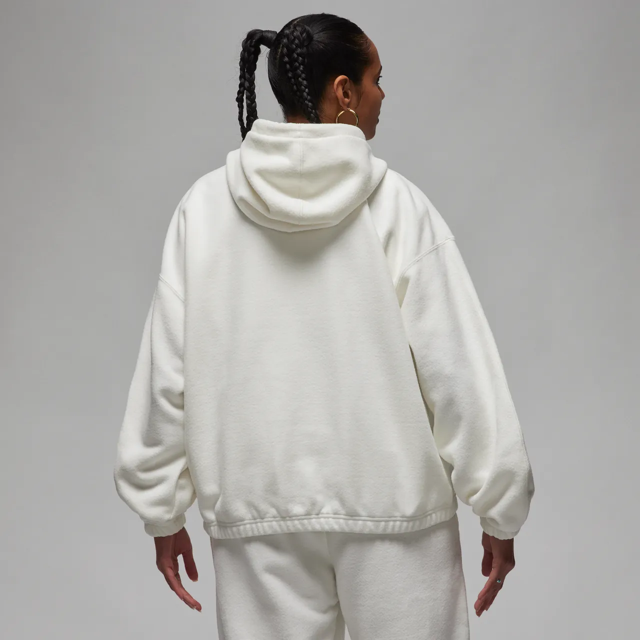 Jordan Flight Fleece Women's Winterized Hoodie - White - Polyester