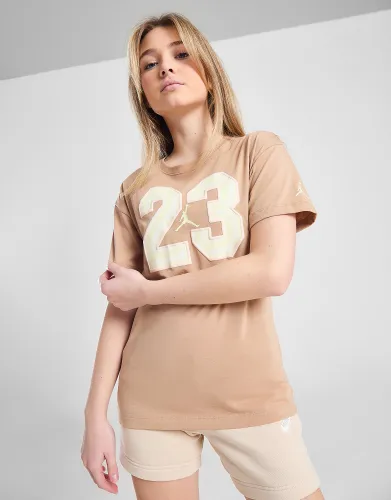 Jordan Girls' 23 Jumpman T-Shirt Junior - Brown