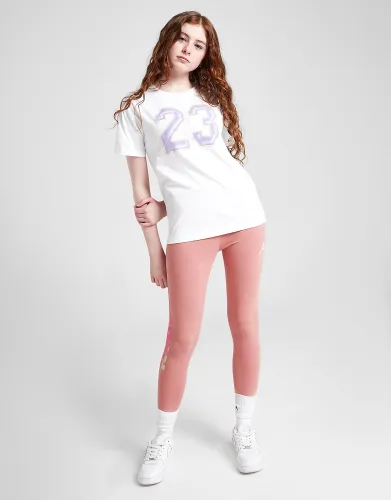 Jordan Girls' 23 Jumpman T-Shirt Junior - White