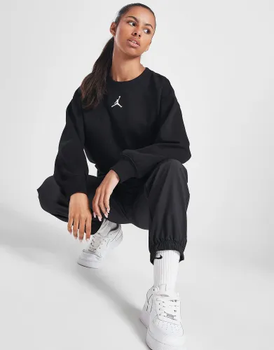 Jordan Girls' Essentials Crew Sweatshirt Junior - Black