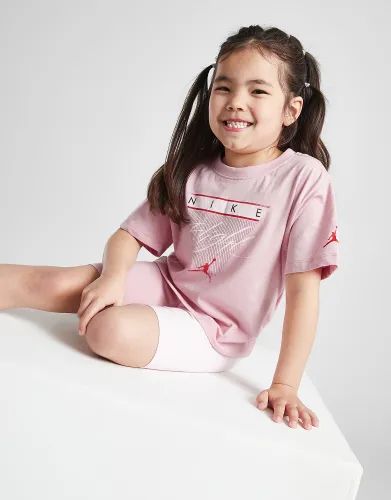 Jordan Girls' Flight T-Shirt/Shorts Set Children - Pink - Kids