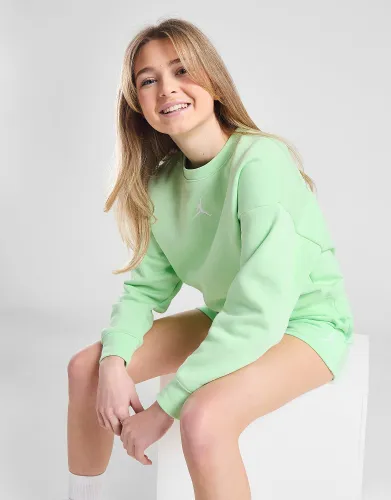 Jordan Girls' Oversized Crew Sweatshirt Junior - Green