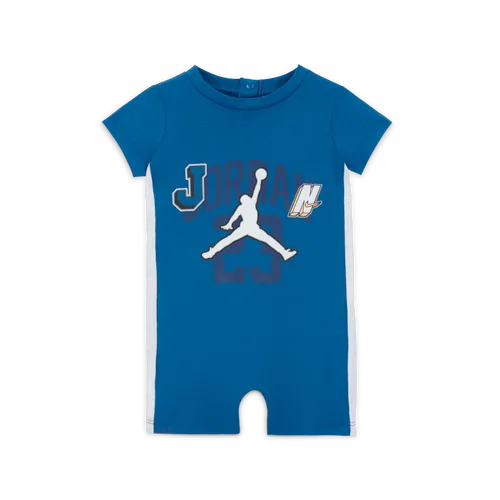 Jordan Gym 23 Knit Romper Baby (0-3M) Romper - Blue - Polyester