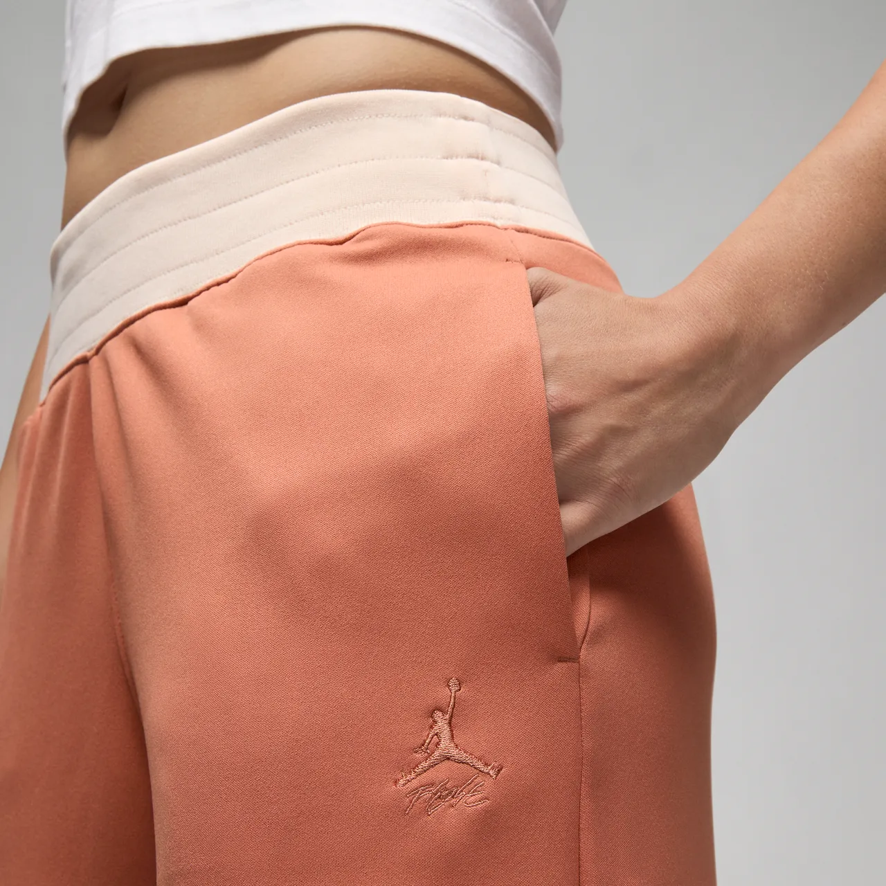 Jordan (Her)itage Women's Suit Trousers - Orange - Cotton
