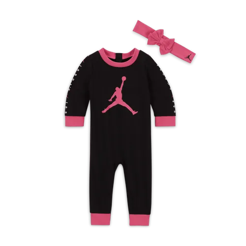 Jordan Holiday Shine Glitter Overalls Baby (3–⁠6M) Overalls - Black - Polyester