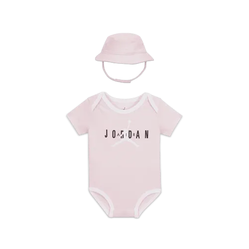 Jordan Jumpman Bucket Hat and Bodysuit Set Baby (6-12M) Bodysuit Set - Pink - Polyester
