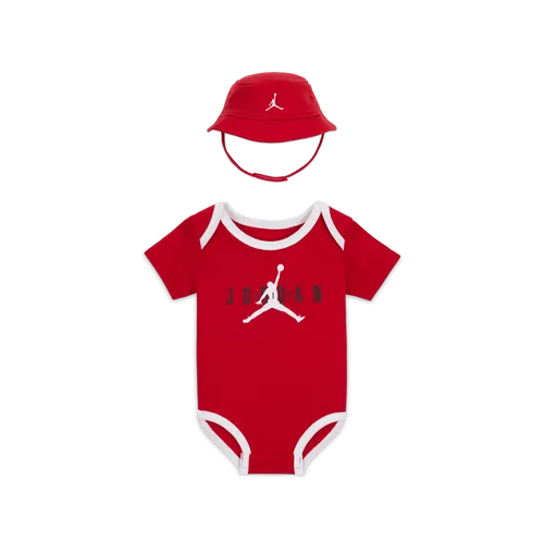 Jordan Jumpman Bucket Hat and Bodysuit Set Baby (6-12M) Bodysuit Set - Red - Polyester