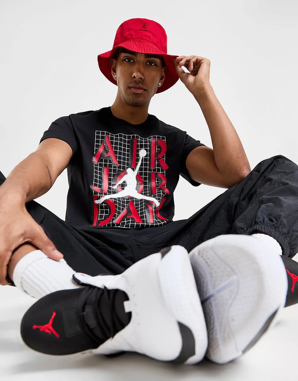 Jordan Jumpman Grid T-Shirt - Black - Mens