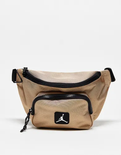 Jordan logo crossbody bag in brown