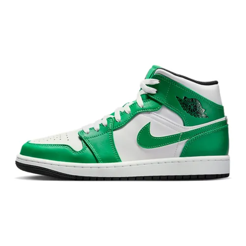 Jordan , Lucky Green Mid-Top Sneakers ,Green male, Sizes: