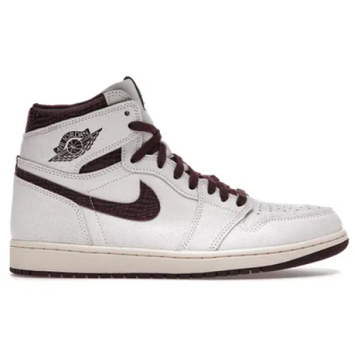 Jordan , Luxe Cracked Leather Sneaker Collaboration ,White male, Sizes: