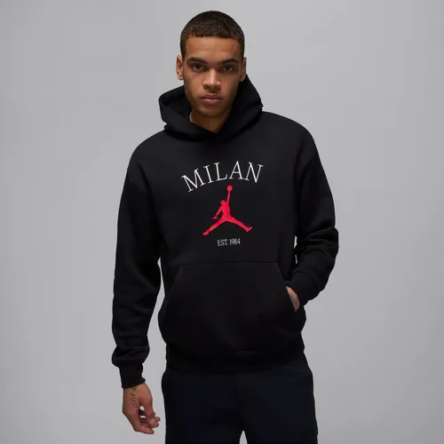 Jordan Milan Men's Pullover Hoodie - Black - Polyester
