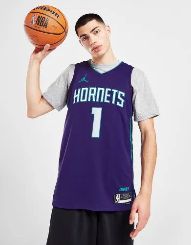Jordan NBA Charlotte Hornets Ball #1 Swingman Jersey - Navy - Mens