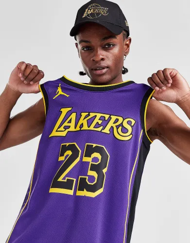 Jordan NBA LA Lakers James #23 Swingman Jersey - Purple - Mens