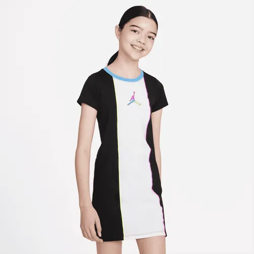 Jordan Older Kids' (Girls') T-Shirt Dress - Black - Cotton
