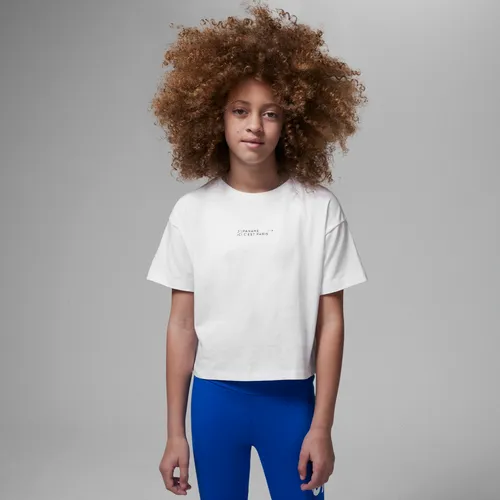 Jordan Older Kids' Paris Saint-Germain T-Shirt - White - Cotton