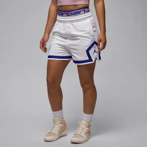 Jordan Sport Women's 10cm (approx.) Diamond Shorts - White - Polyester