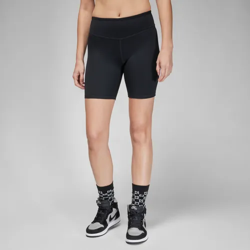 Jordan Sport Women's High-Waisted 18cm (approx.) Bike Shorts - Black - Polyester