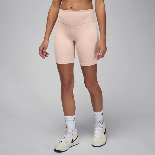 Jordan Sport Women's High-Waisted 18cm (approx.) Bike Shorts - Brown - Polyester